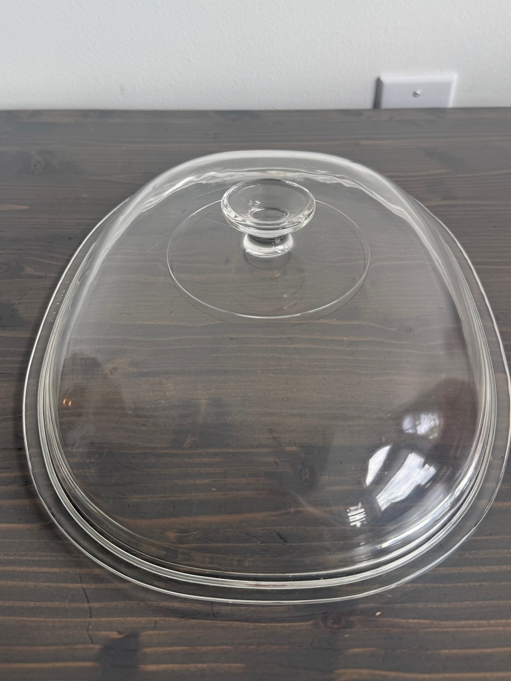 Vintage Pyrex F-14-C oval glass replacement lid,